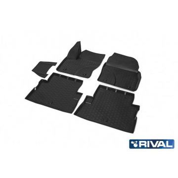 Коврики салона Rival полиуретан 5 штук для Ford Kuga 2013-