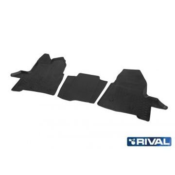 Коврики салона Rival полиуретан 2 штуки передние для Ford Transit 2014-