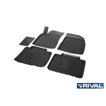 Коврики салона Rival полиуретан 5 штук для Geely Emgrand X7 2013-