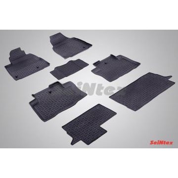 Коврики салона резиновые Seintex с бортиком для Honda Pilot 2008-2015