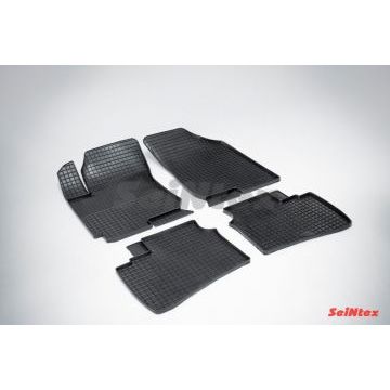 Коврики резиновые Seintex с рисунком Сетка для Hyundai Elantra 2006-2010