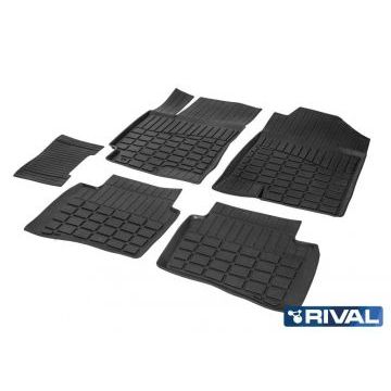 Литьевые коврики салона Rival для Hyundai Solaris SD 2017-2020 2020-/Kia Rio X-Line HB 2017-/Kia Rio SD 2017-2020 2020-