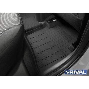 Литьевые коврики салона Rival для Hyundai Solaris SD 2017-2020 2020-/Kia Rio X-Line HB 2017-/Kia Rio SD 2017-2020 2020-