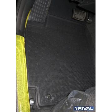 Коврики салона Rival полиуретан 5 штук на седан и хетчбек для Hyundai Solaris 2010-2017
