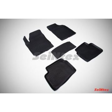 Коврики салона резиновые Seintex с бортиком для Kia Ceed 2007-2012 Коврики салона резиновые Seintex с бортиком для Kia Ceed 2007-2012