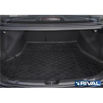 Полиуретановый коврик багажника Rival для Kia Cerato III седан Classic 2013-2018 2018-/Kia Cerato III седан 2013-2018