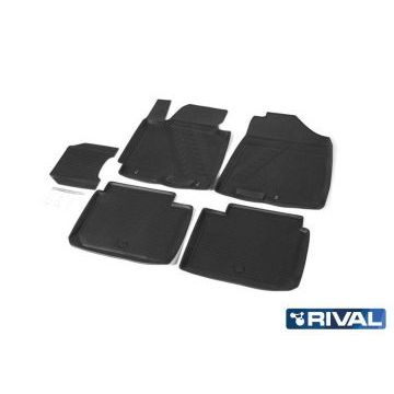 Полиуретановые коврики салона Rival для Kia Cerato III седан Classic 2018-/Kia Cerato III седан 2013-2018