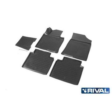 Полиуретановые коврики салона Rival для Kia Optima 2016-2018 2018-/Hyundai Sonata VII 2017-