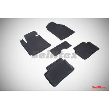 Коврики салона резиновые Seintex с бортиком для Kia Picanto 2011-2017