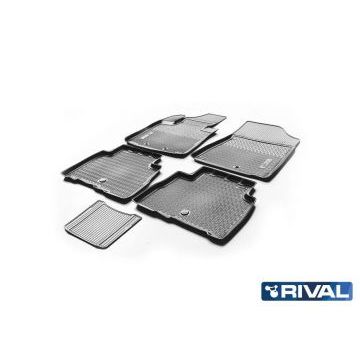 Коврики салона Rival полиуретан 5 штук для Kia Sorento 2012-2020