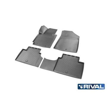 Коврики салона Rival полиуретан 4 штуки для Kia Soul 2014-2019