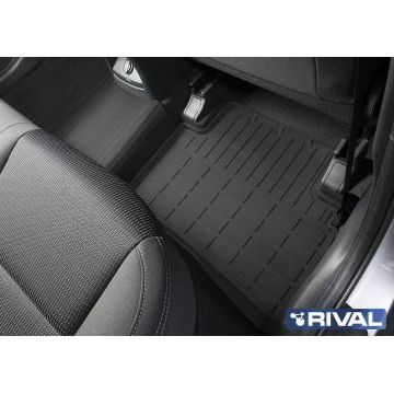 Коврики салона Rival литьевые резина 5 штук для Kia Sportage 2016-2021