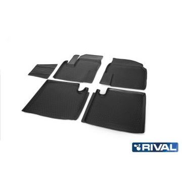 Коврики салона Rival полиуретан 5 штук для Lifan X-60 2011-