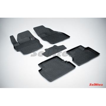 Коврики салона резиновые Seintex с бортиком для Mazda 3 2009-2013