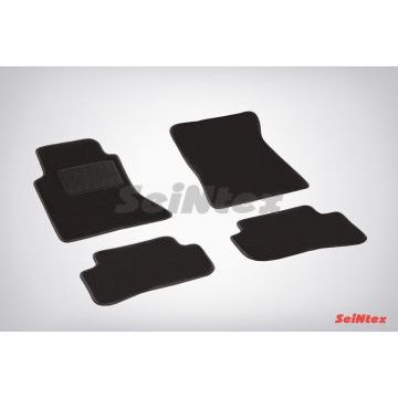 Коврики салона Lux текстильные Seintex чёрные на 4matic для Mercedes-Benz C-Class W204 2007-2011