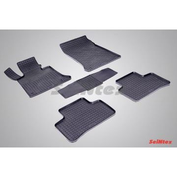Коврики резиновые Seintex с рисунком Сетка для Mercedes-Benz GLK 2008-2015 Коврики резиновые Seintex с рисунком Сетка для Mercedes-Benz GLK 2008-2015