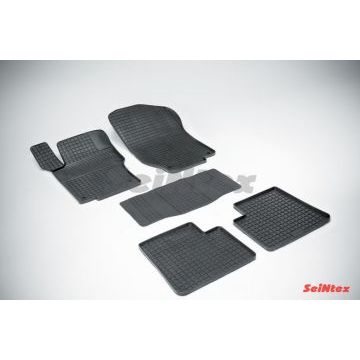 Коврики резиновые Seintex с рисунком Сетка для Mercedes-Benz ML W164 2005-2011 Коврики резиновые Seintex с рисунком Сетка для Mercedes-Benz ML W164 2005-2011