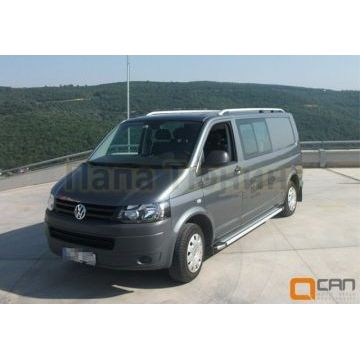 Рейлинги серебристые на длинную базу CAN Otomotiv для Volkswagen Caravelle/Multivan/Transporter 2003-