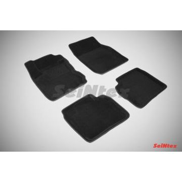 Коврики текстильные 3D Seintex чёрные для Nissan Note 2006-2014