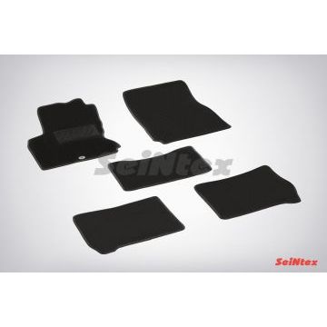 Коврики салона Lux текстильные Seintex чёрные для Nissan Note 2006-2009