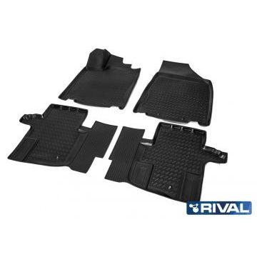 Коврики салона Rival полиуретан 4 штуки для Nissan Pathfinder 2014-