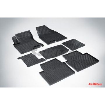 Коврики резиновые Seintex с рисунком Сетка для Nissan Qashqai +2 2007-2014