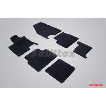 Коврики салона Lux текстильные Seintex чёрные для Nissan Qashqai +2 2007-2014