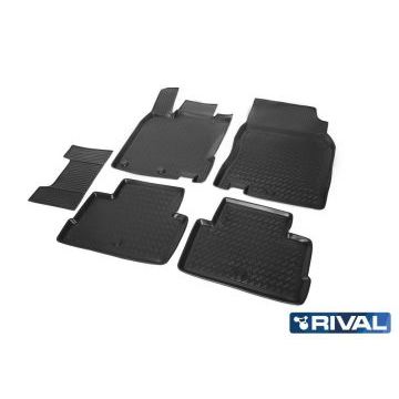 Коврики салона Rival полиуретан 5 штук для Nissan Qashqai 2014-2015