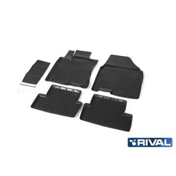 Коврики салона Rival полиуретан 5 штук для Nissan Qashqai 2007-2014