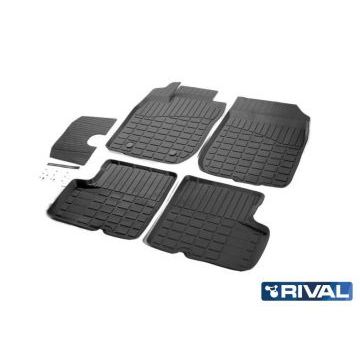 Литьевые коврики салона Rival для Renault Duster 2WD 2010-2015/Nissan Terrano III 2WD 2014-2016