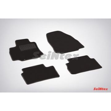 Коврики салона Lux текстильные Seintex чёрные для Nissan Tiida 2007-2014