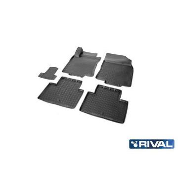 Коврики салона Rival полиуретан 5 штук для Nissan X-Trail T32 2015-