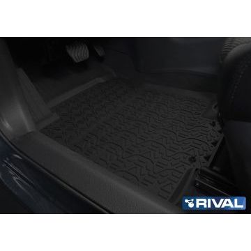 Коврики салона Rival литьевые резина 5 штук для Nissan X-Trail T32 2015-