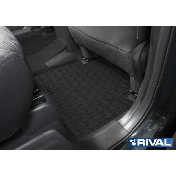 Коврики салона Rival литьевые резина 5 штук для Nissan X-Trail T32 2015-