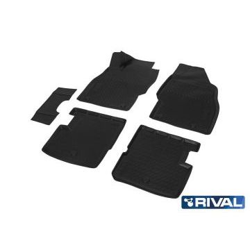 Коврики салона Rival полиуретан 5 штук для Opel Corsa D 2010-2014
