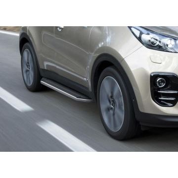 Пороги алюминиевые Rival Premium для Hyundai Tucson 2015-2021/Kia Sportage 2015-2021