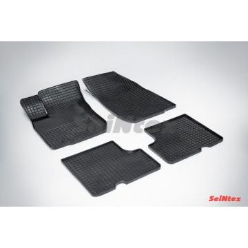 Коврики резиновые Seintex с рисунком Сетка для Renault Logan 2004-2015 Коврики резиновые Seintex с рисунком Сетка для Renault Logan 2004-2015