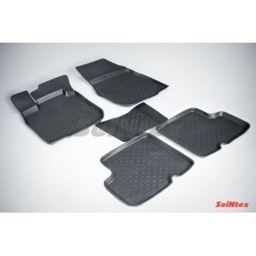 Коврики салона резиновые Seintex с бортиком для Renault Logan 2004-2015 Коврики салона резиновые Seintex с бортиком для Renault Logan 2004-2015