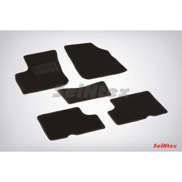 Коврики салона Lux текстильные Seintex чёрные для Renault Logan 2004-2015 Коврики салона Lux текстильные Seintex чёрные для Renault Logan 2004-2015