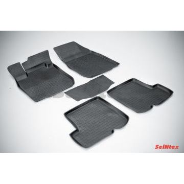 Коврики салона резиновые Seintex с бортиком для Renault Sandero 2009-2014 Коврики салона резиновые Seintex с бортиком для Renault Sandero 2009-2014