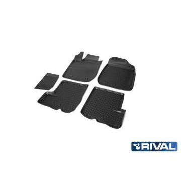 Коврики салона Rival полиуретан 5 штук для Renault Sandero 2009-2014