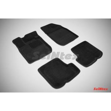 Коврики текстильные 3D Seintex чёрные для Renault Sandero 2009-2014 Коврики текстильные 3D Seintex чёрные для Renault Sandero 2009-2014
