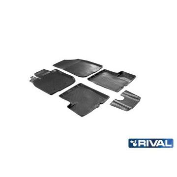 Коврики салона Rival полиуретан 5 штук для Renault Sandero 2015-
