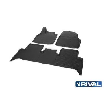 Коврики салона Rival полиуретан 3 штуки для Renault Scenic 2 2006-2010