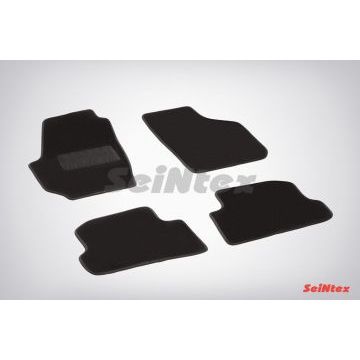 Коврики салона Lux текстильные Seintex чёрные для Skoda Fabia 2007-2015 Коврики салона Lux текстильные Seintex чёрные для Skoda Fabia 2007-2015