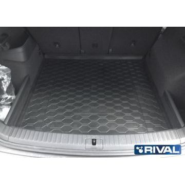 Коврик багажника Rival полиуретан на 5 мест для Skoda Kodiaq 2017-