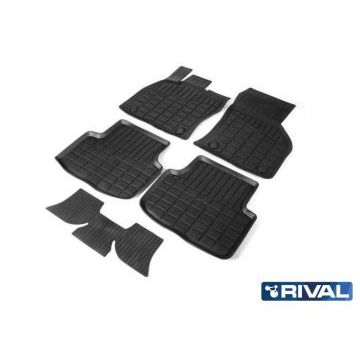 Коврики салона Rival литьевые резина 5 штук для Skoda Octavia 2013-