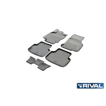 Коврики салона Rival полиуретан 5 штук для Skoda Octavia 2013-