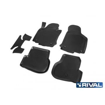 Коврики салона Rival полиуретан 5 штук для Skoda Octavia A5 2004-2013