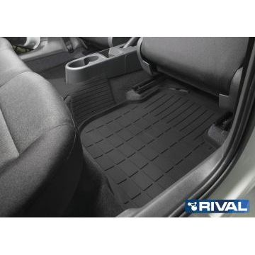 Литьевые коврики салона Rival для Volkswagen Polo VI лифтбек 2020-/Skoda Rapid 2013-2020 2020-